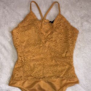 Mustard coloured bodysuit